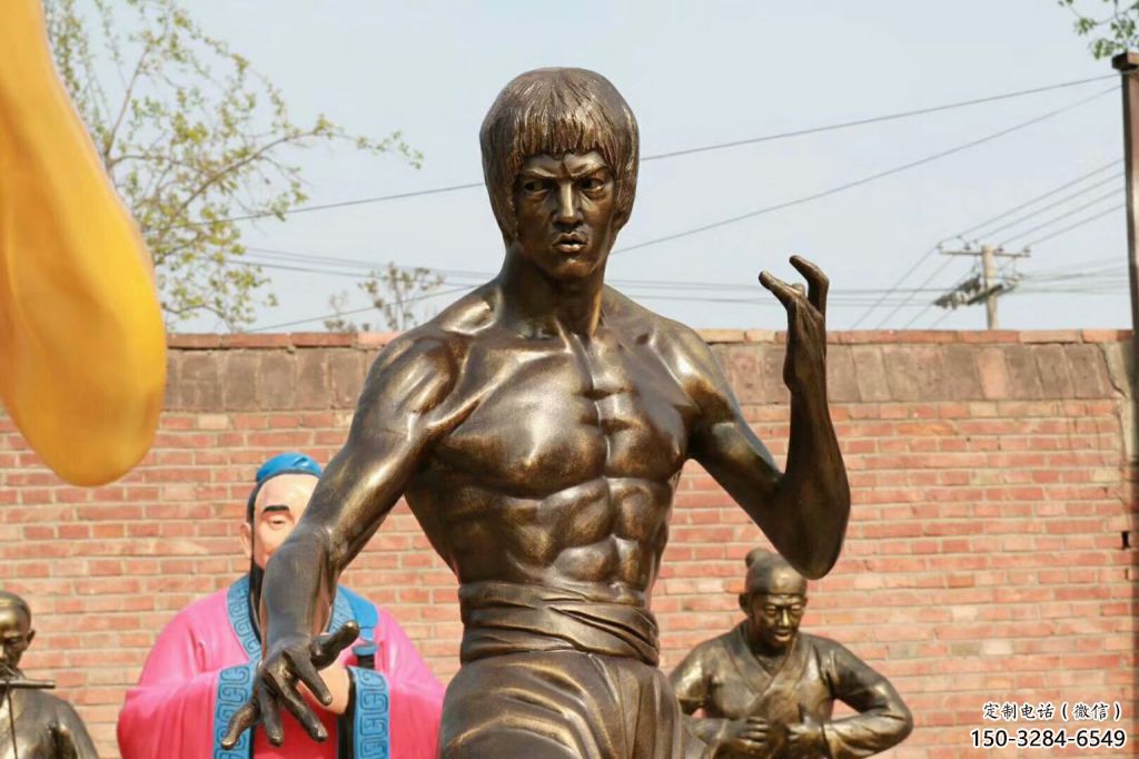 城市李小龍雕塑廠 風(fēng)景區(qū)彩繪雕塑 抽象擺件