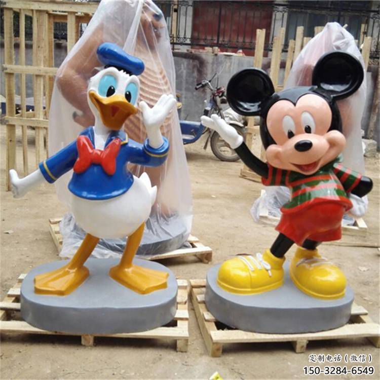 大門口米奇雕塑 發光公園卡通雕塑 仿真動漫雕塑