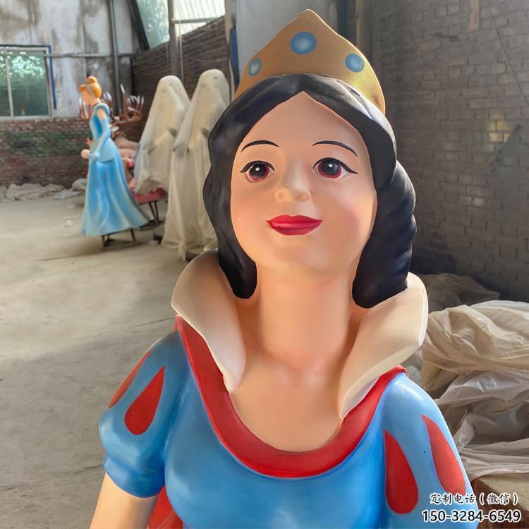 房地產(chǎn)白雪公主雕塑 現(xiàn)代景觀動漫雕塑 幾何卡通雕塑