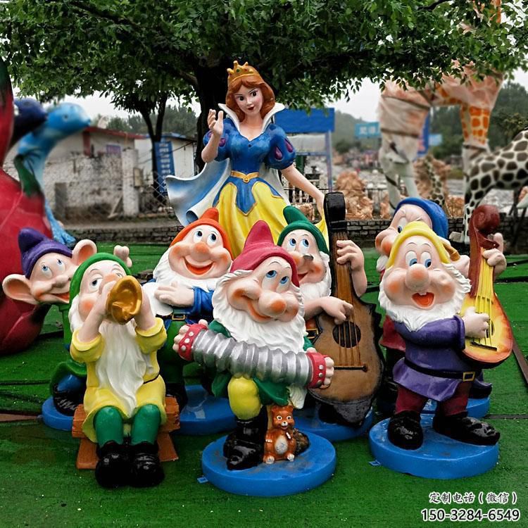 酒店白雪公主雕塑 景觀美陳卡通雕塑 現(xiàn)代動漫雕塑
