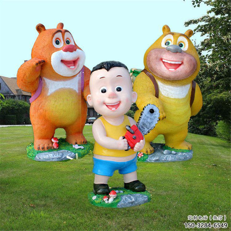 廣場(chǎng)大頭兒子雕塑 公園卡通雕塑 抽象擺件