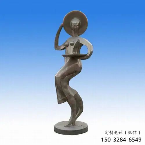 酒店仕女雕塑 庭院古代雕塑 彩繪小品