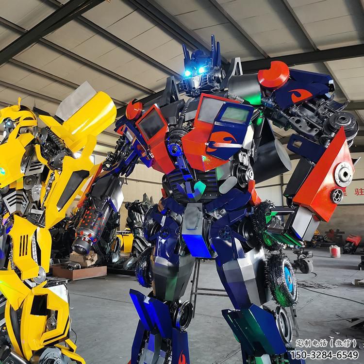 別墅區機器人雕塑 大型別墅區動漫雕塑 卡通雕塑