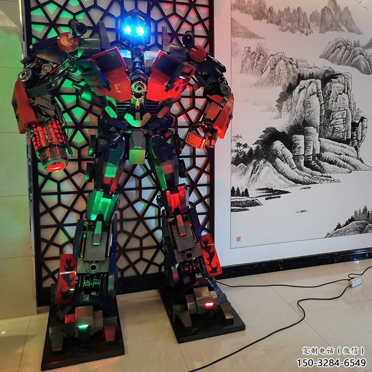 彩繪機器人雕塑廠家 大型城市雕塑 商業(yè)街擺件