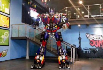 創意機器人雕塑廠家 步行街店門口雕塑 卡通小品