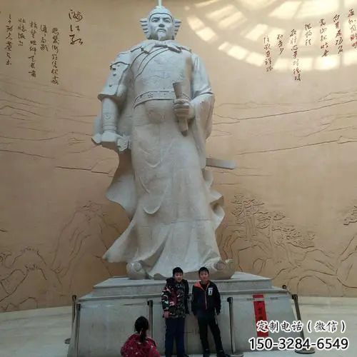 公園岳飛雕塑 仿古公園名人雕塑 景觀肖像雕塑