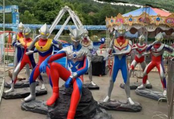 彩繪奧特曼雕塑 大型城市雕塑 商業(yè)街擺件