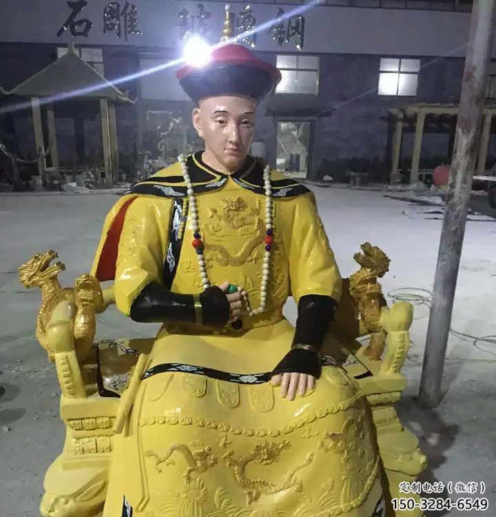 仿古皇帝雕塑 騰飛草地古代雕塑 房地產雕塑