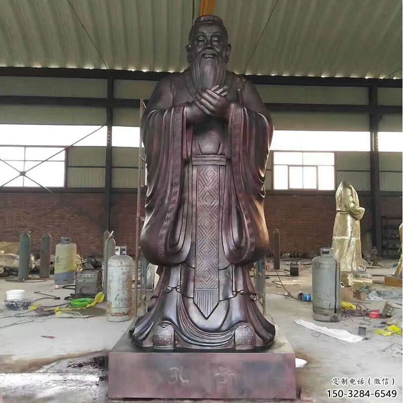 售樓處孔子雕塑 商業街雕塑 學校擺件