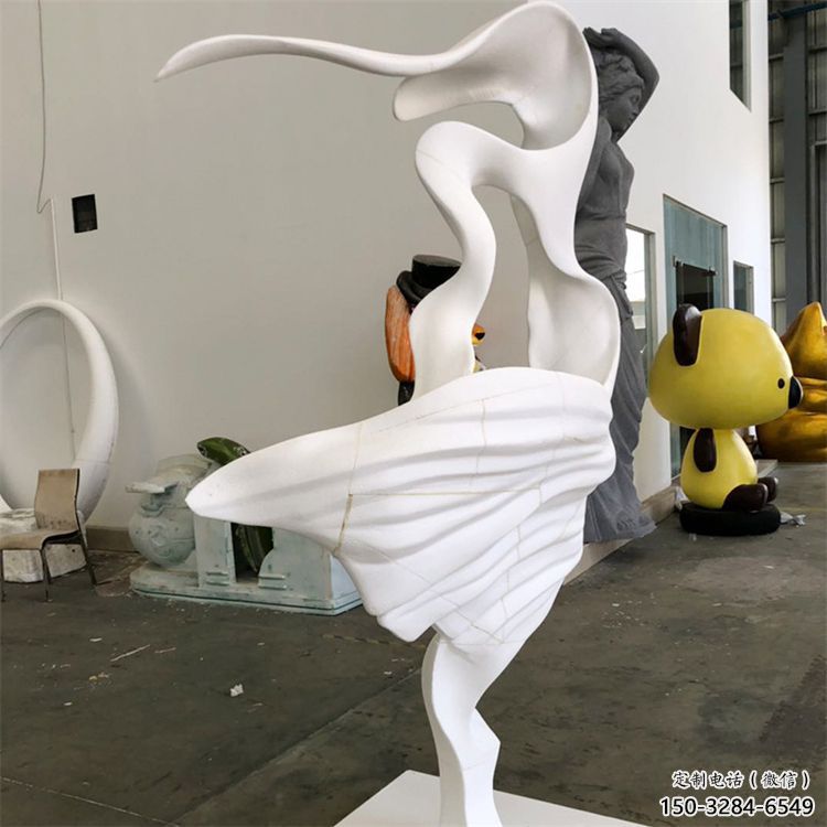 室內跳舞雕塑 仿真景觀舞者雕塑 大型女孩雕塑