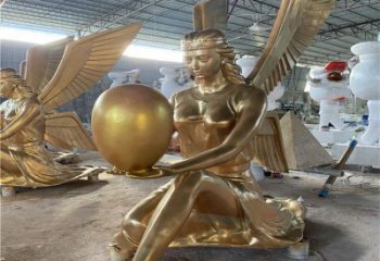 房地產天使雕塑 現代景觀擺件 幾何卡通雕塑