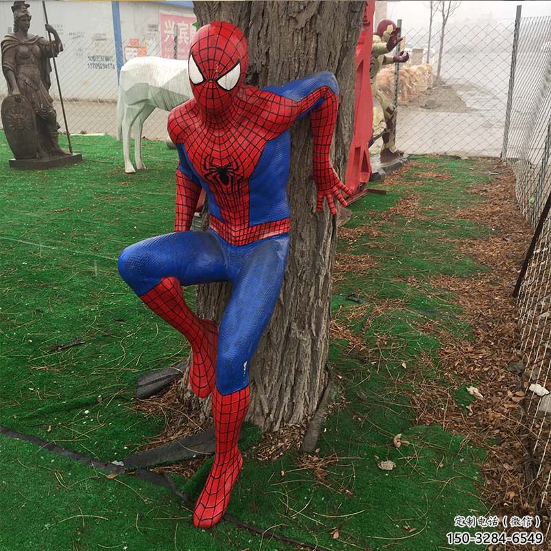 卡通蜘蛛俠雕塑 店門口園林雕塑 動(dòng)漫小品