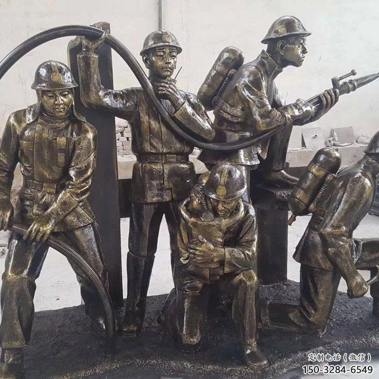 消防員雕塑 風(fēng)景區(qū)仿真雕塑 廣場小品