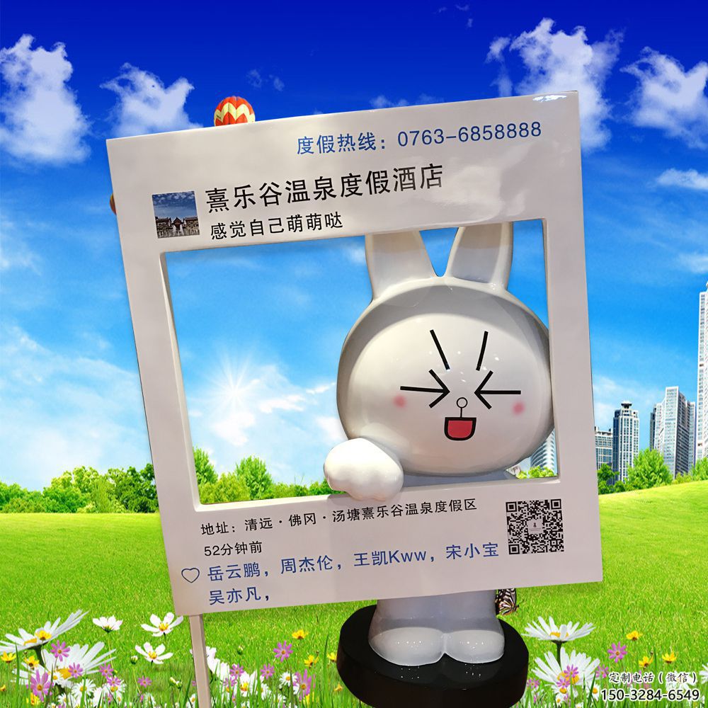 公仔雕塑廠家 店門口彩繪雕塑 步行街擺件