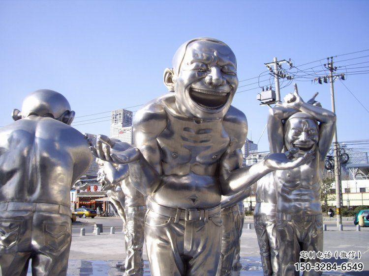 仿真迎賓雕塑 店門(mén)口園林雕塑 卡通小品