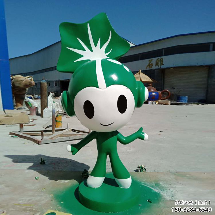商業(yè)街福娃雕塑 烤漆體育雕塑 彩繪奧運(yùn)雕塑