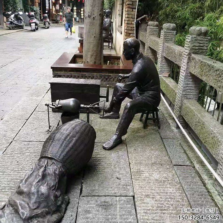 房地產爆米花雕塑 景觀民俗雕塑 鑄銅小吃雕塑