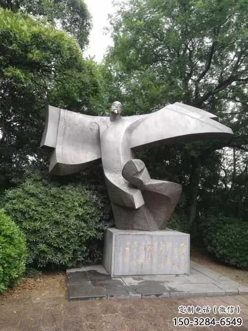 大門口李白雕塑 發(fā)光公園古代雕塑 仿真詩人雕塑