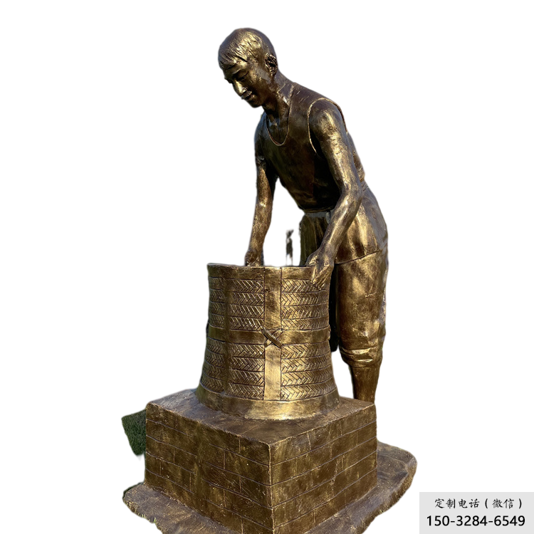 抽象茶道雕塑 餐飲店民俗雕塑 戶(hù)外制茶雕塑