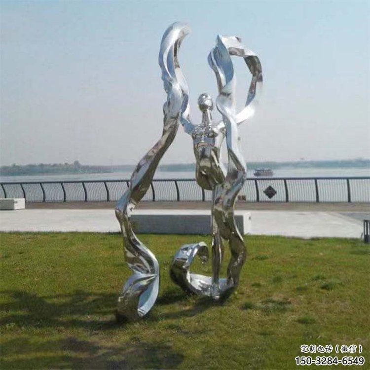 街頭舞蹈雕塑 創意演員雕塑 別墅區跳舞雕塑