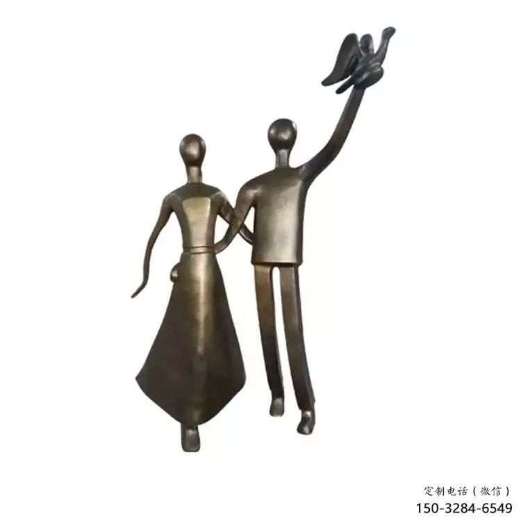 草地愛(ài)情雕塑 現(xiàn)代親吻雕塑 大型戀人雕塑