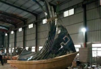 戶外揚帆雕塑 噴漆風帆雕塑 抽象遠航雕塑