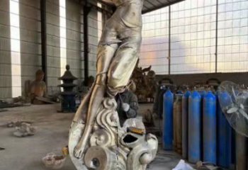 廣場和平女神雕塑 抽象人物雕塑 烤漆歐式雕塑