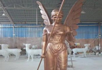 和平女神雕塑 仿真歐式雕塑 烤漆人物雕塑