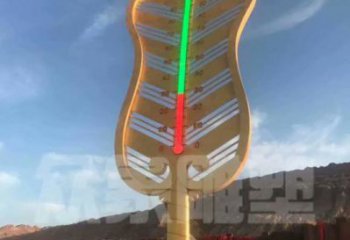 電鍍扇子雕塑 噴水園林雕塑 政府扇形雕塑