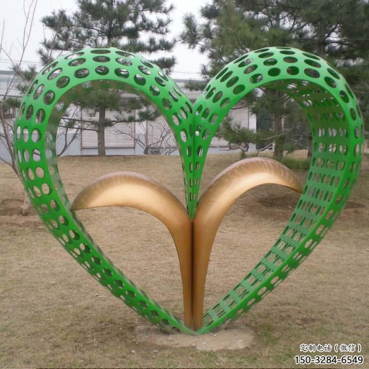 雙心雕塑廠家，創意設計，城市園林小品