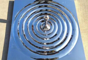 幾何水珠雕塑 發(fā)光公園雕塑 大門(mén)口雕塑