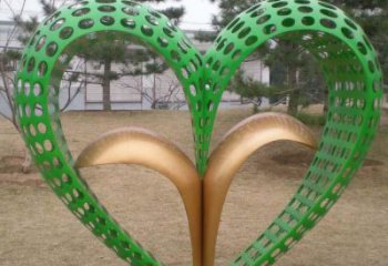 雙心雕塑廠家，創(chuàng)意設(shè)計(jì)，城市園林小品