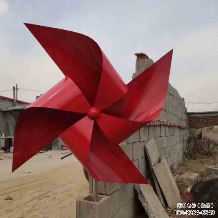 風(fēng)車雕塑 烤漆大型旋轉(zhuǎn)雕塑 歐式旋轉(zhuǎn)雕塑
