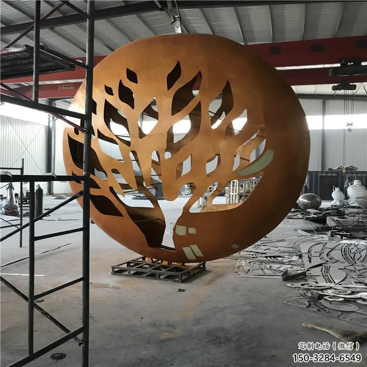 大型商場月牙雕塑 仿真雕塑 鏡面月亮牙雕塑