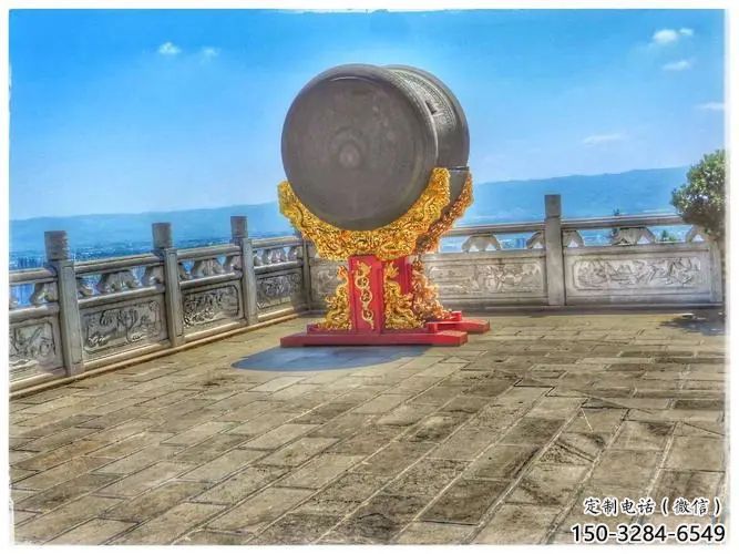 街道大鼓雕塑 現代鑼鼓雕塑 彩繪雕塑