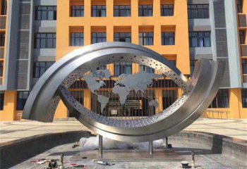 戶外眼睛雕塑 噴漆雕塑 燈光眼球雕塑