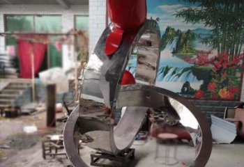 歐式指環(huán)雕塑 抽象希望標(biāo)識雕塑 標(biāo)識戒指環(huán)雕塑