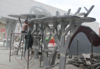 鍛造數字雕塑 景觀文字雕塑 戶外雕塑