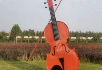大型琵琶雕塑 鍛造發光樂器雕塑 房地產音樂雕塑
