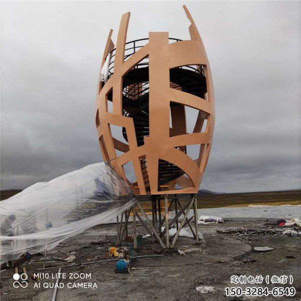 鳥(niǎo)籠雕塑 歐式步行街籠子雕塑 大型鳥(niǎo)籠子雕塑