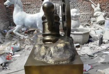 公園錘子雕塑 創(chuàng)意企業(yè)法治雕塑 美陳法錘雕塑