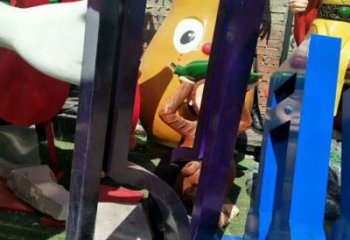 仿古樂譜雕塑 騰飛符號雕塑 房地產音樂雕塑