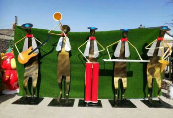 拉絲樂譜雕塑 鏤空創(chuàng)意音樂雕塑 別墅區(qū)音樂雕塑