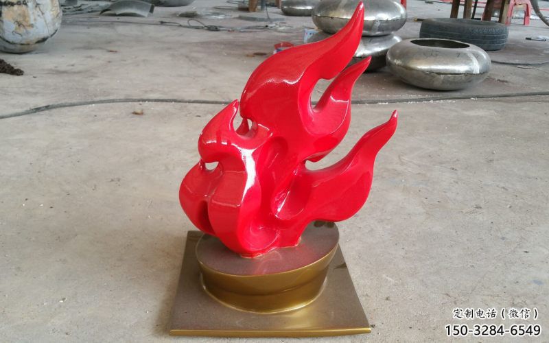 園林火苗雕塑 大型景觀雕塑 中式火焰頭雕塑