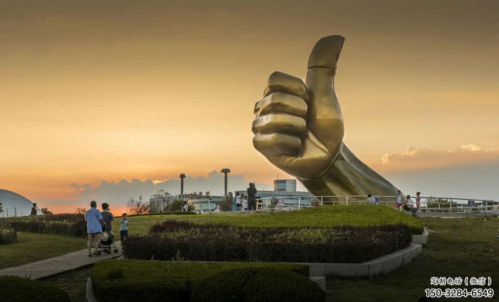 景觀拇指雕塑 剪影大拇指雕塑 商業(yè)街點(diǎn)贊雕塑