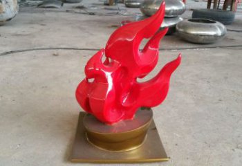 歐式火把雕塑 抽象希望星火相傳主題 星火頭雕塑