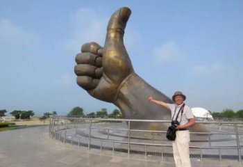 彩繪拇指雕塑 景觀點(diǎn)贊雕塑 街頭大拇指雕塑