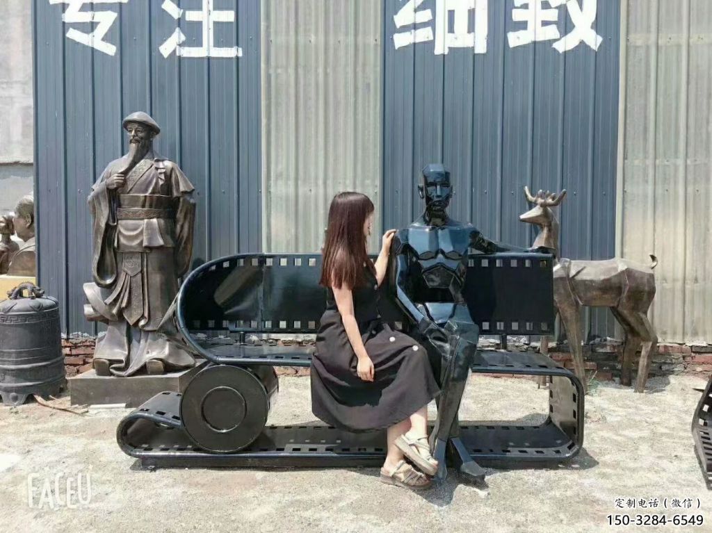 創(chuàng)意膠卷雕塑 啞光雕塑 公園膠片雕塑