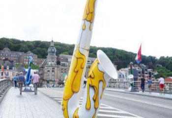 大型商場薩克斯雕塑 仿真樂器雕塑 鏡面西方樂隊(duì)雕塑