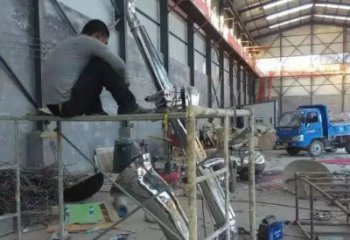 鍛造薩克斯雕塑 景觀西方樂隊雕塑 戶外樂器雕塑